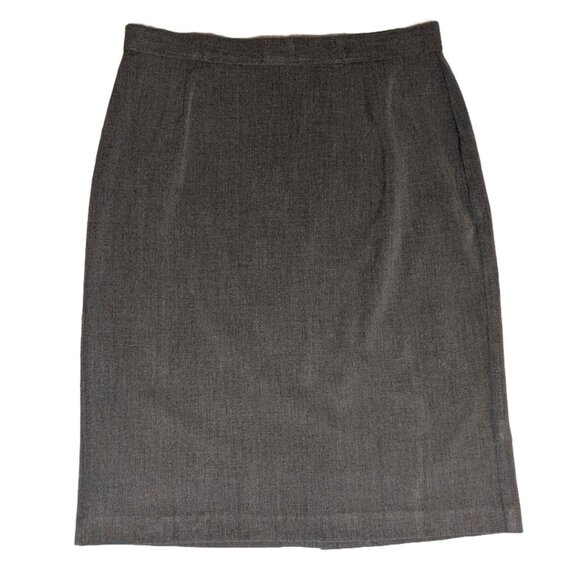 Briggs New York Long Gray Pencil Skirt Sz 8 - Picture 3 of 9